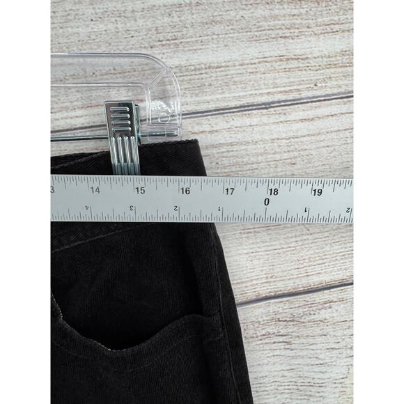 Chico's Corduroy Bistro Bootcut Pants Womens 2.5/14/L Black Stretch NEW - Picture 11 of 12